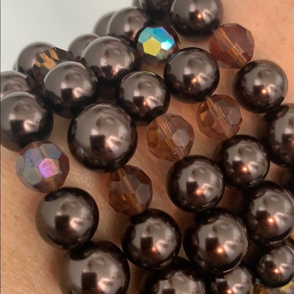 Pearl and crystal bracelet - Picture 4 of 4